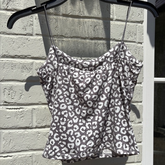 gaze DTLA cami tank top gray white XS - Picture 4 of 9